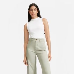 Everlane Pima Micro-Rib Funnel-Neck Tank